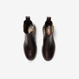  Giày Nam Burberry Leather Pembroke Boots 'Brown' 