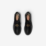  Giày Nam Burberry Leather Pembroke Loafers 'Black' 