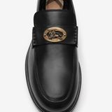  Giày Nam Burberry Leather Pembroke Loafers 'Black' 