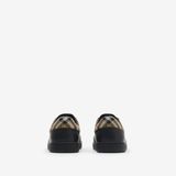  Giày Nam Burberry Leather Set Sneakers​ 'Black' 