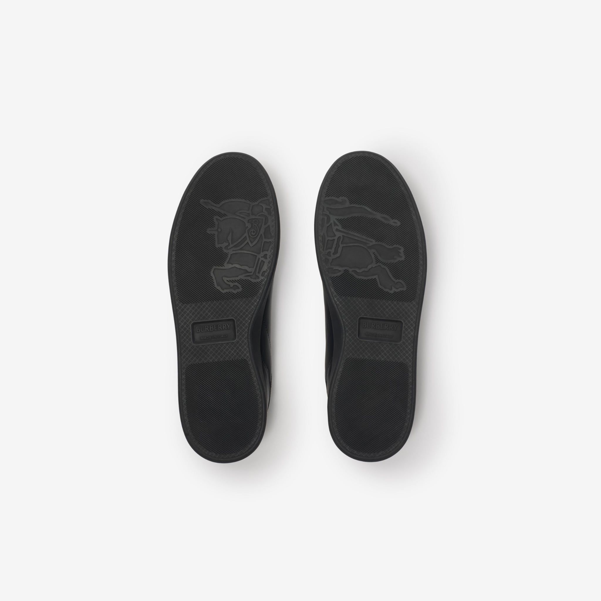  Giày Nam Burberry Leather Set Sneakers​ 'Black' 