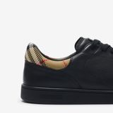  Giày Nam Burberry Leather Set Sneakers​ 'Black' 