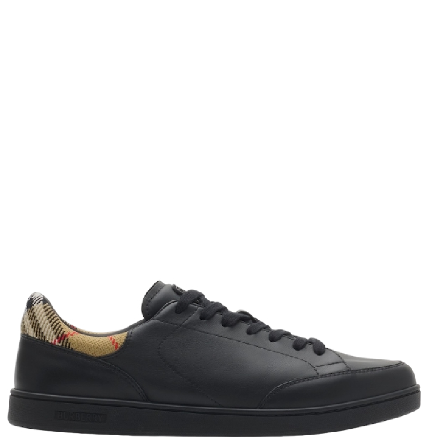  Giày Nam Burberry Leather Set Sneakers​ 'Black' 