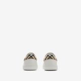  Giày Nam Burberry Leather Set Sneakers​ 'White' 