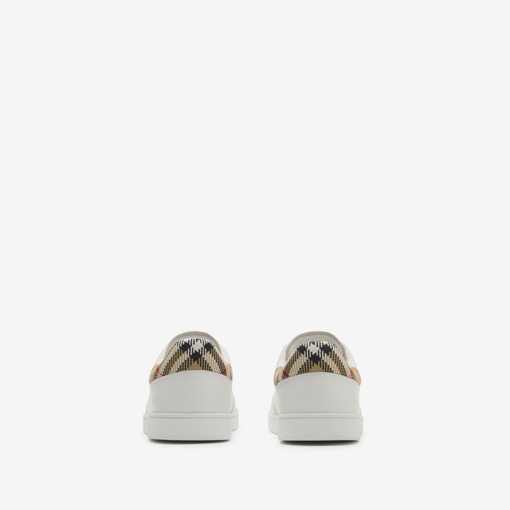 Giày Nam Burberry Leather Set Sneakers​ 'White' 