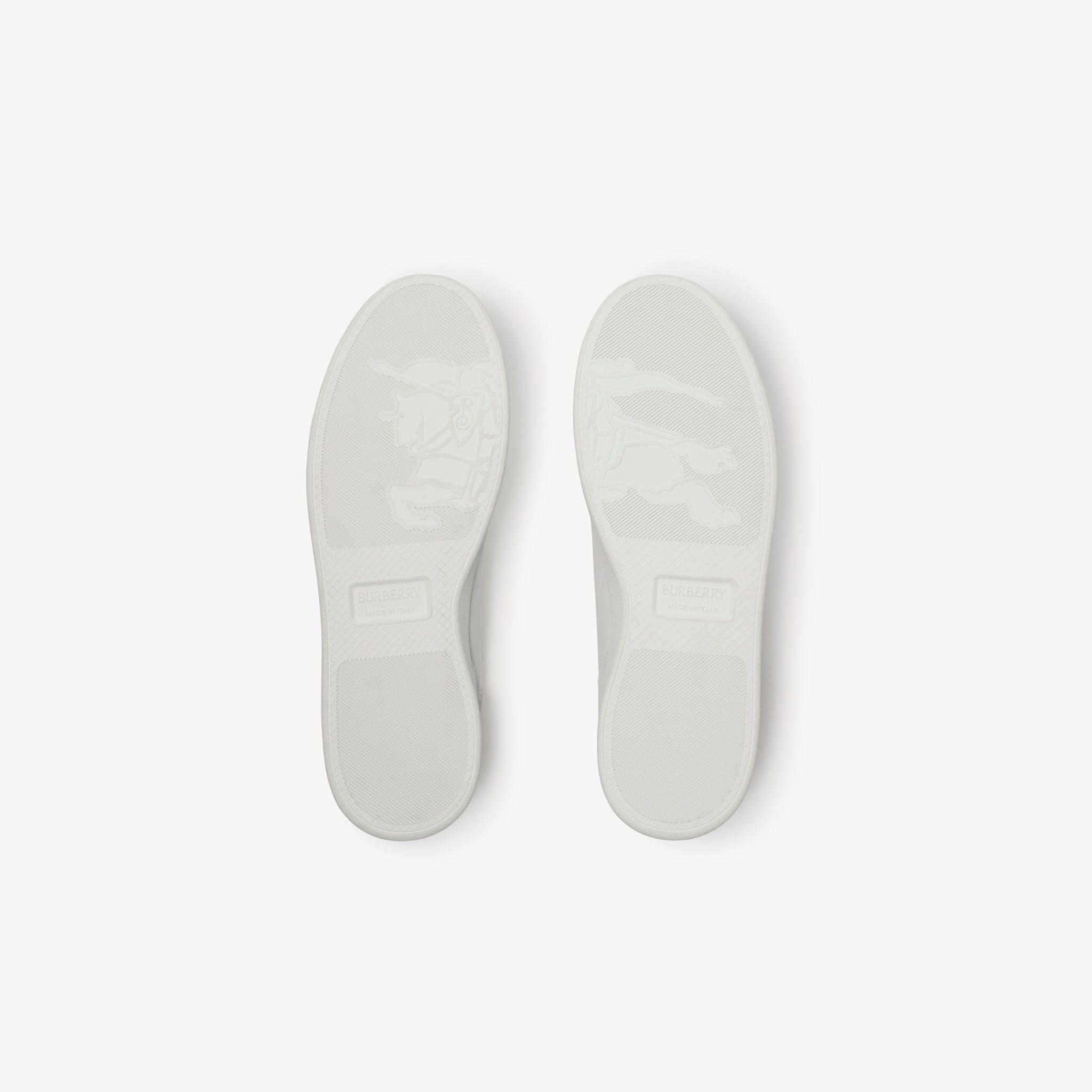  Giày Nam Burberry Leather Set Sneakers​ 'White' 