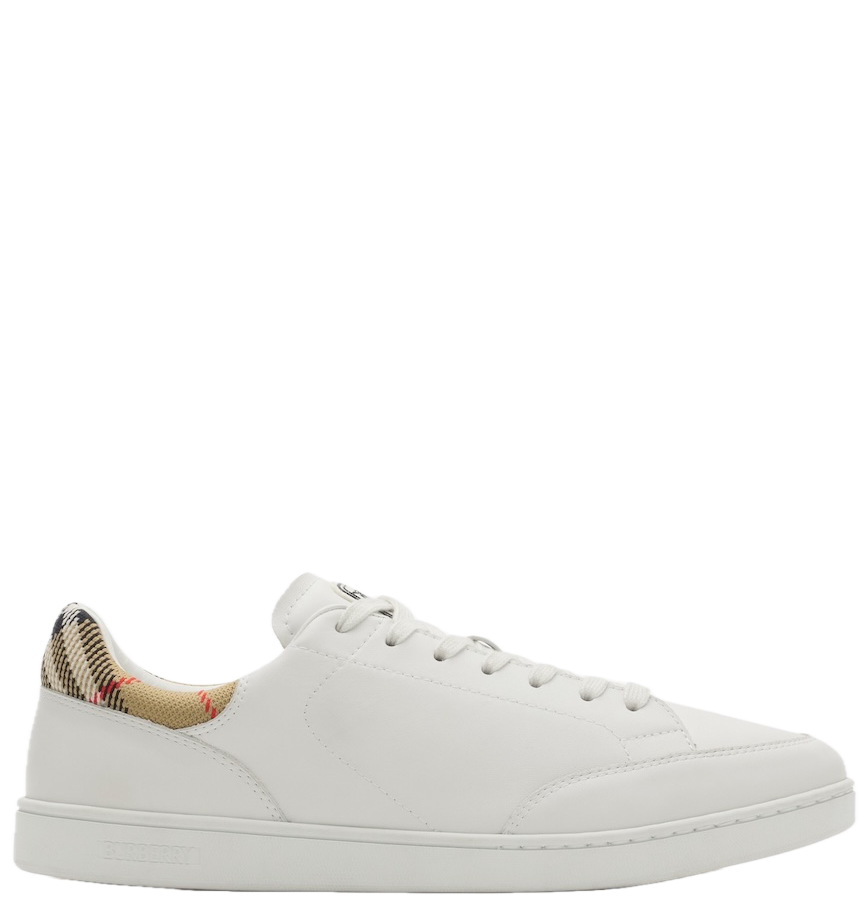  Giày Nam Burberry Leather Set Sneakers​ 'White' 
