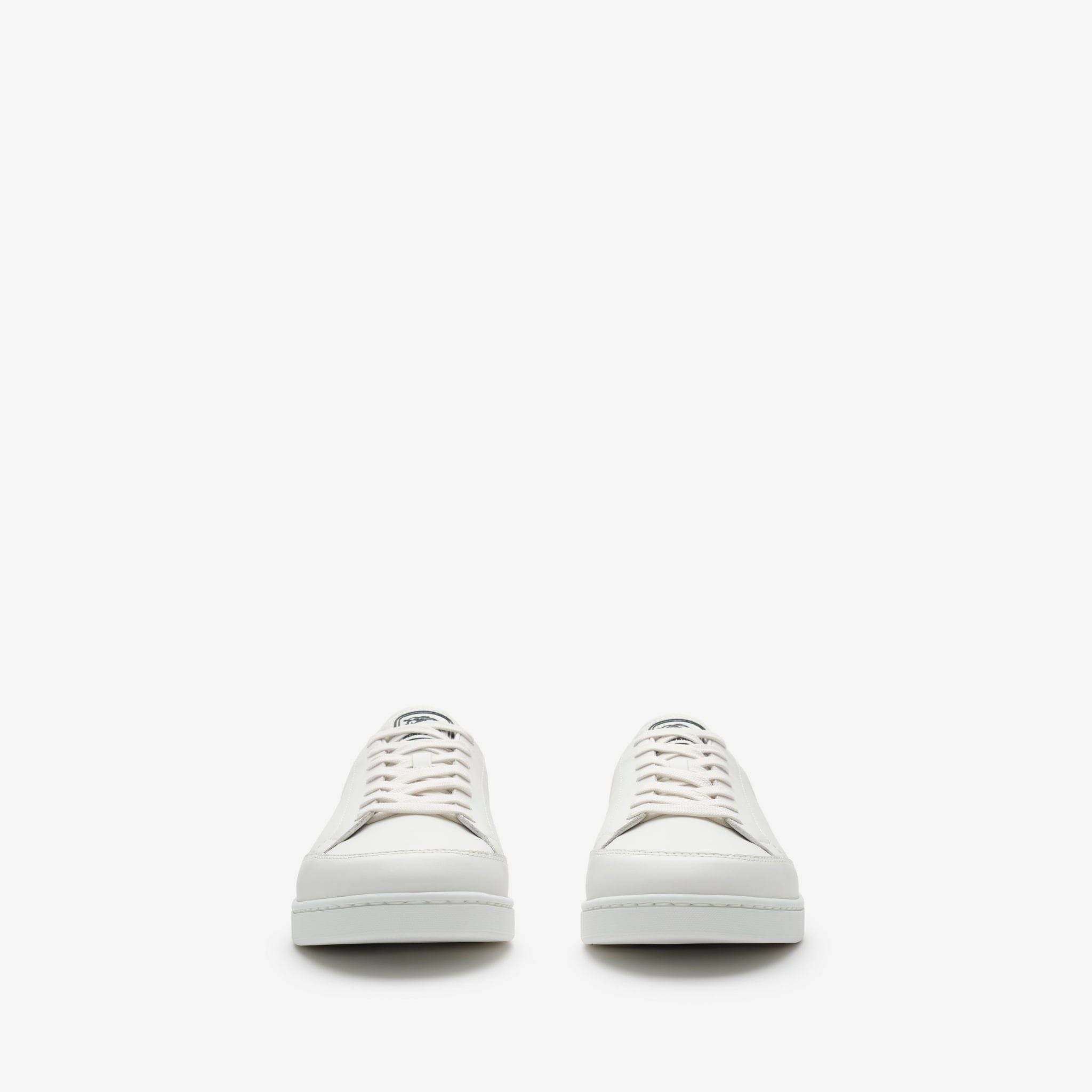  Giày Nam Burberry Leather Set Sneakers 'White' 