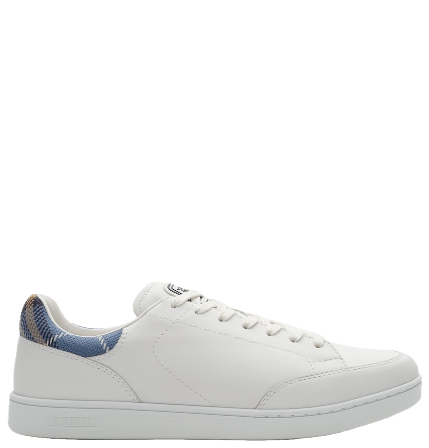  Giày Nam Burberry Leather Set Sneakers 'White' 