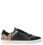  Giày Nam Burberry Suede Check Sneakers 'Black' 