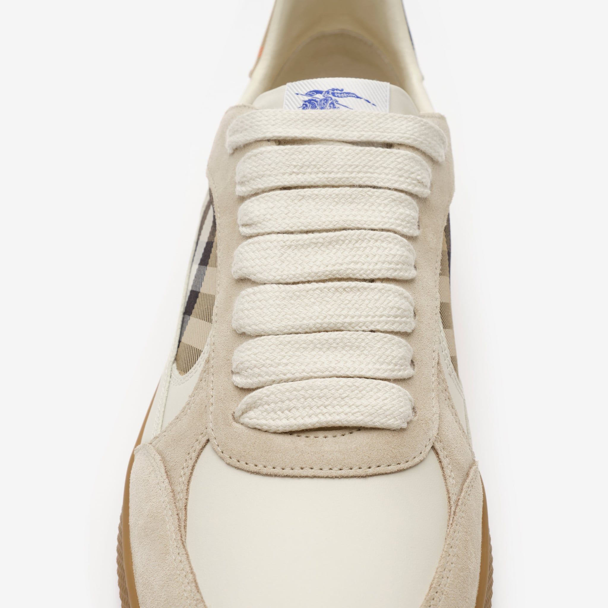  Giày Nam Burberry Suede Check Terrace Sneakers 'Beige' 
