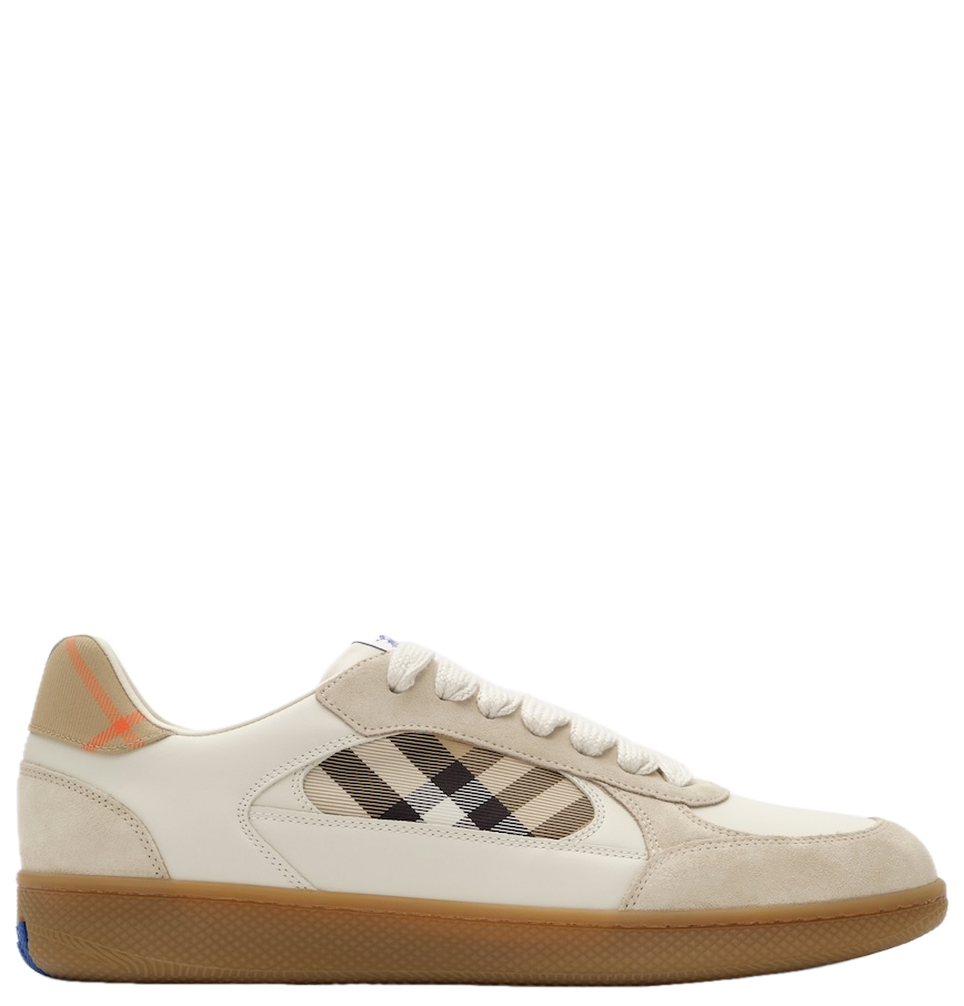  Giày Nam Burberry Suede Check Terrace Sneakers 'Beige' 