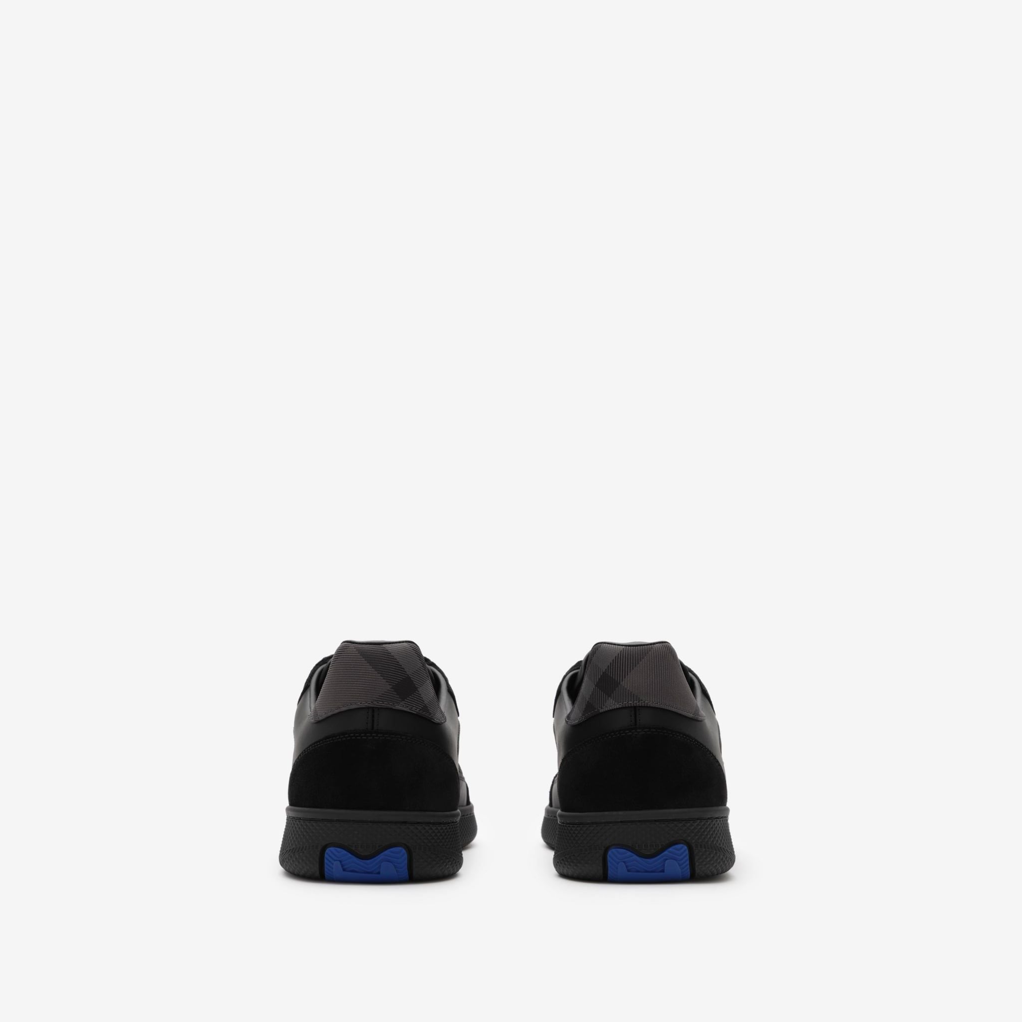  Giày Nam Burberry Suede Check Terrace Sneakers 'Black'​ 