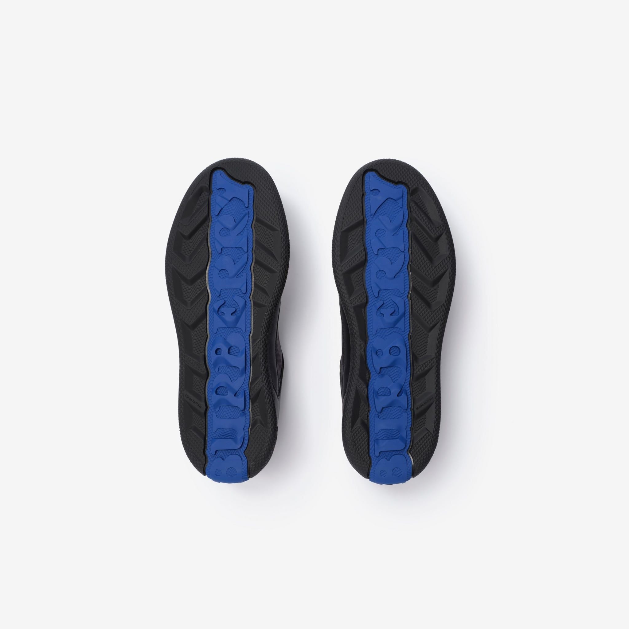  Giày Nam Burberry Suede Check Terrace Sneakers 'Black'​ 