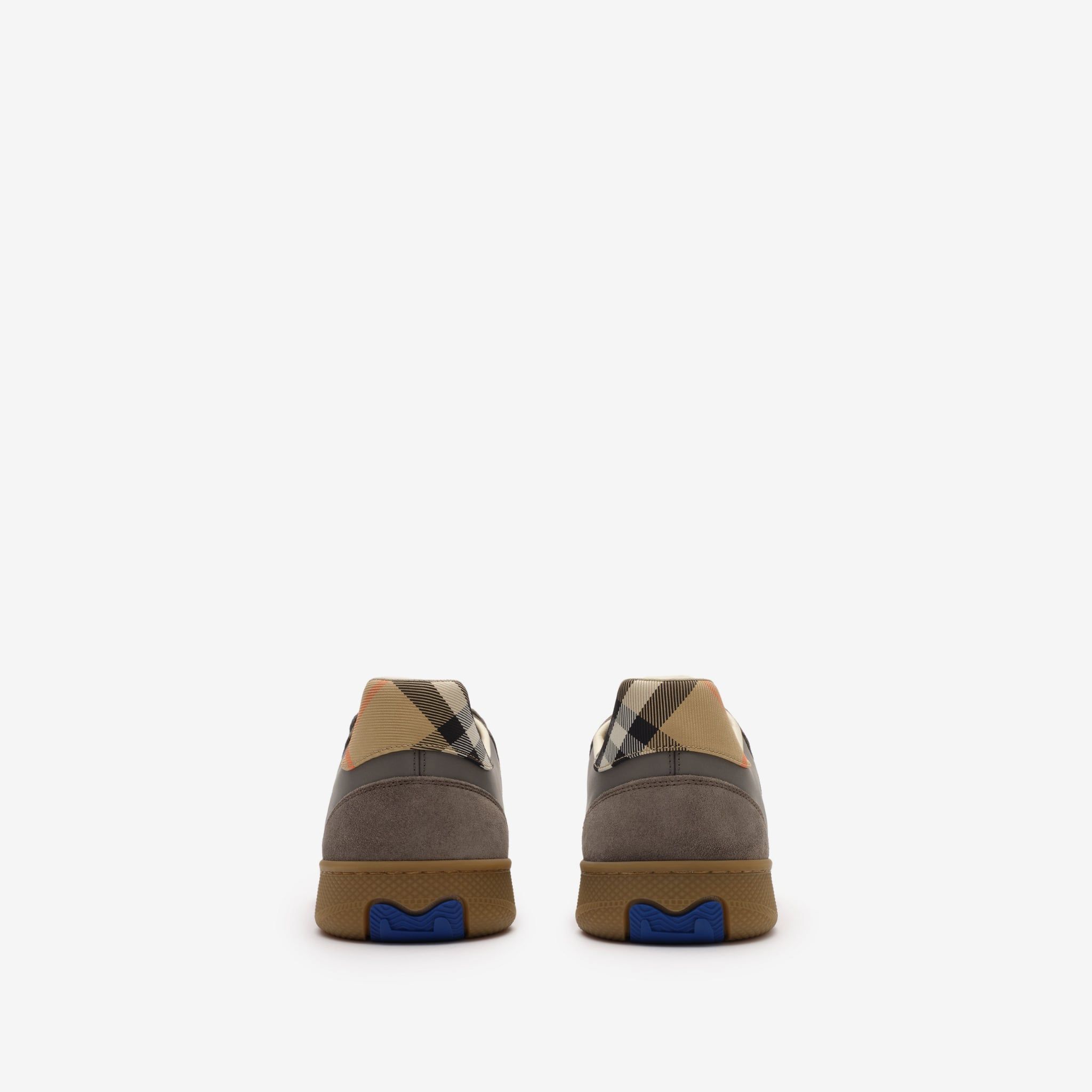  Giày Nam Burberry Suede Check Terrace Sneakers 'Grey' 