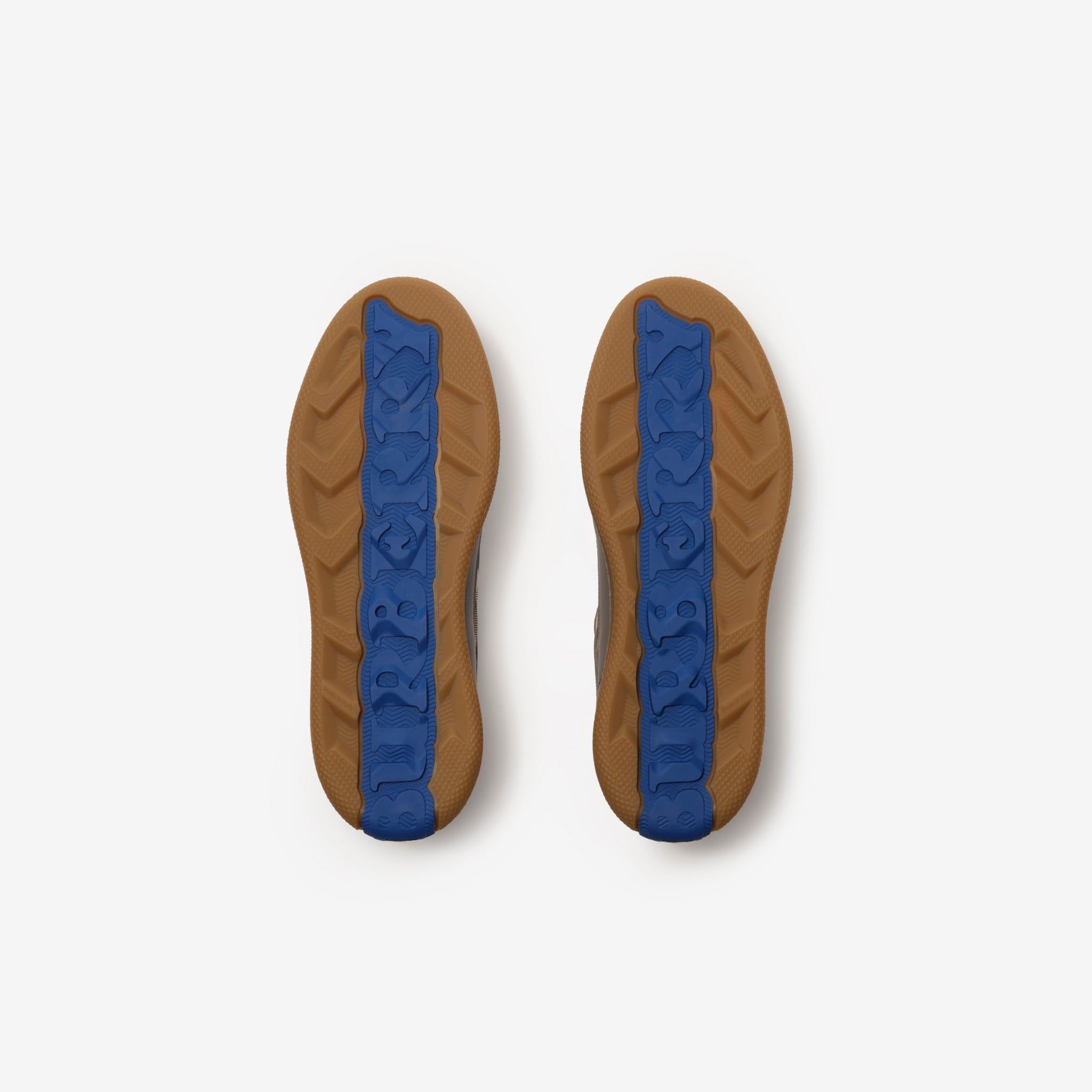  Giày Nam Burberry Suede Check Terrace Sneakers 'Grey' 