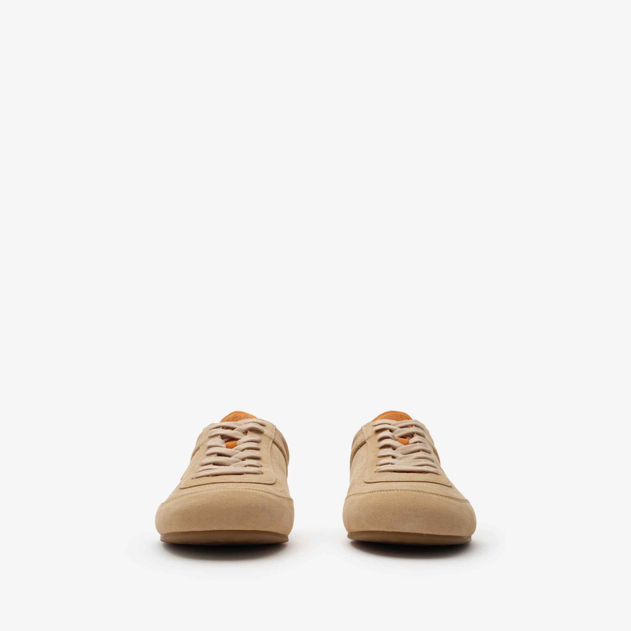  Giày Nam Burberry Suede Knight Runner Sneakers 'Beige' 