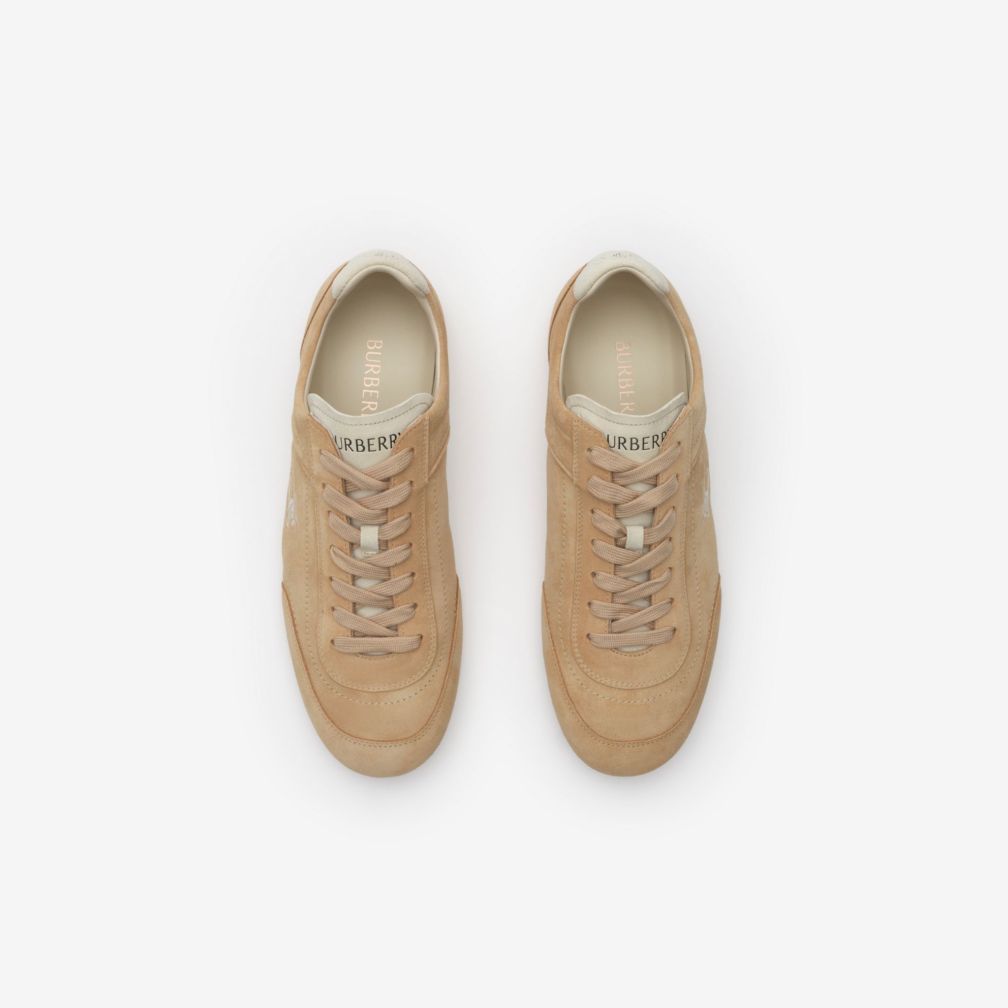  Giày Nam Burberry Suede Knight Runner Sneakers​ 'Beige' 