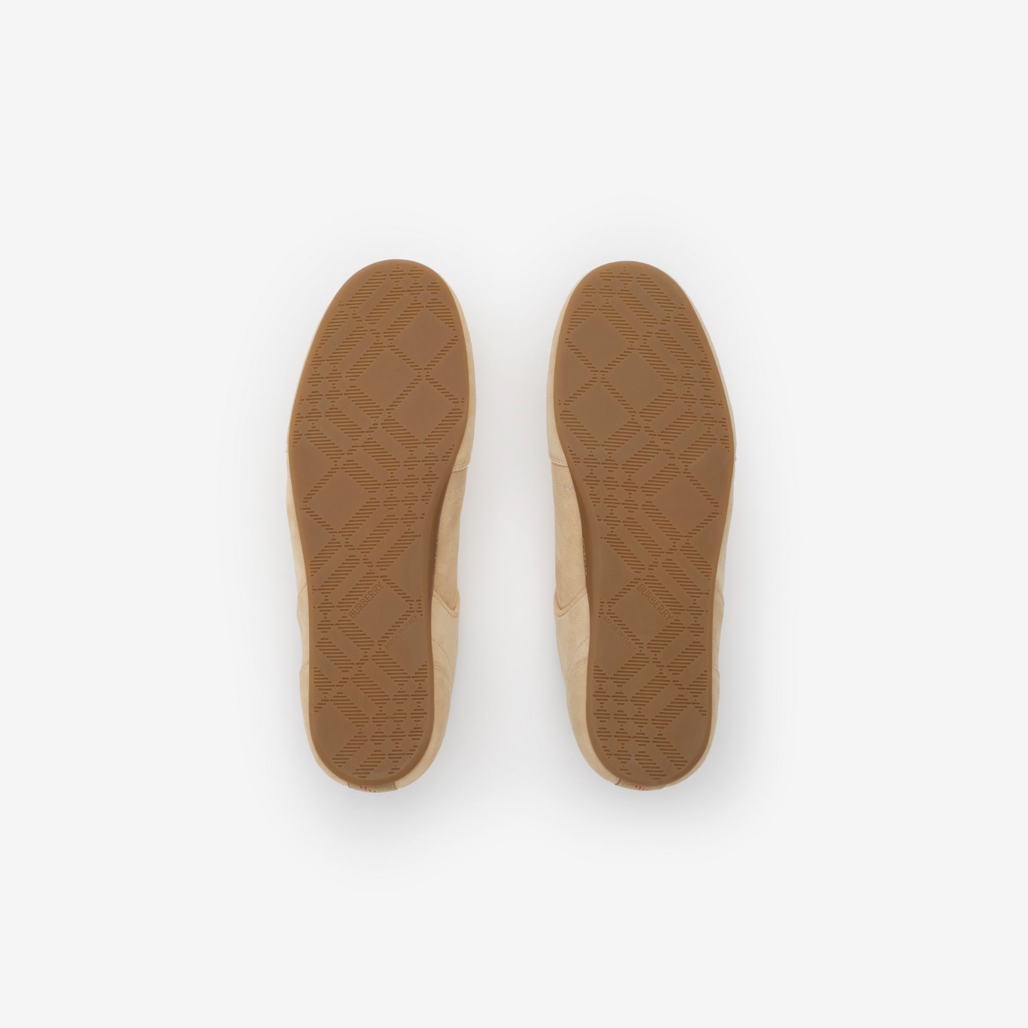  Giày Nam Burberry Suede Knight Runner Sneakers​ 'Beige' 
