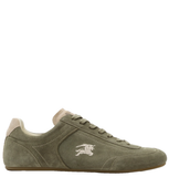  Giày Nam Burberry Suede Knight Runner Sneakers 'Green' 
