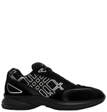  Giày Nam Burberry Suede Leather Eclipse Sneakers 'Black' 