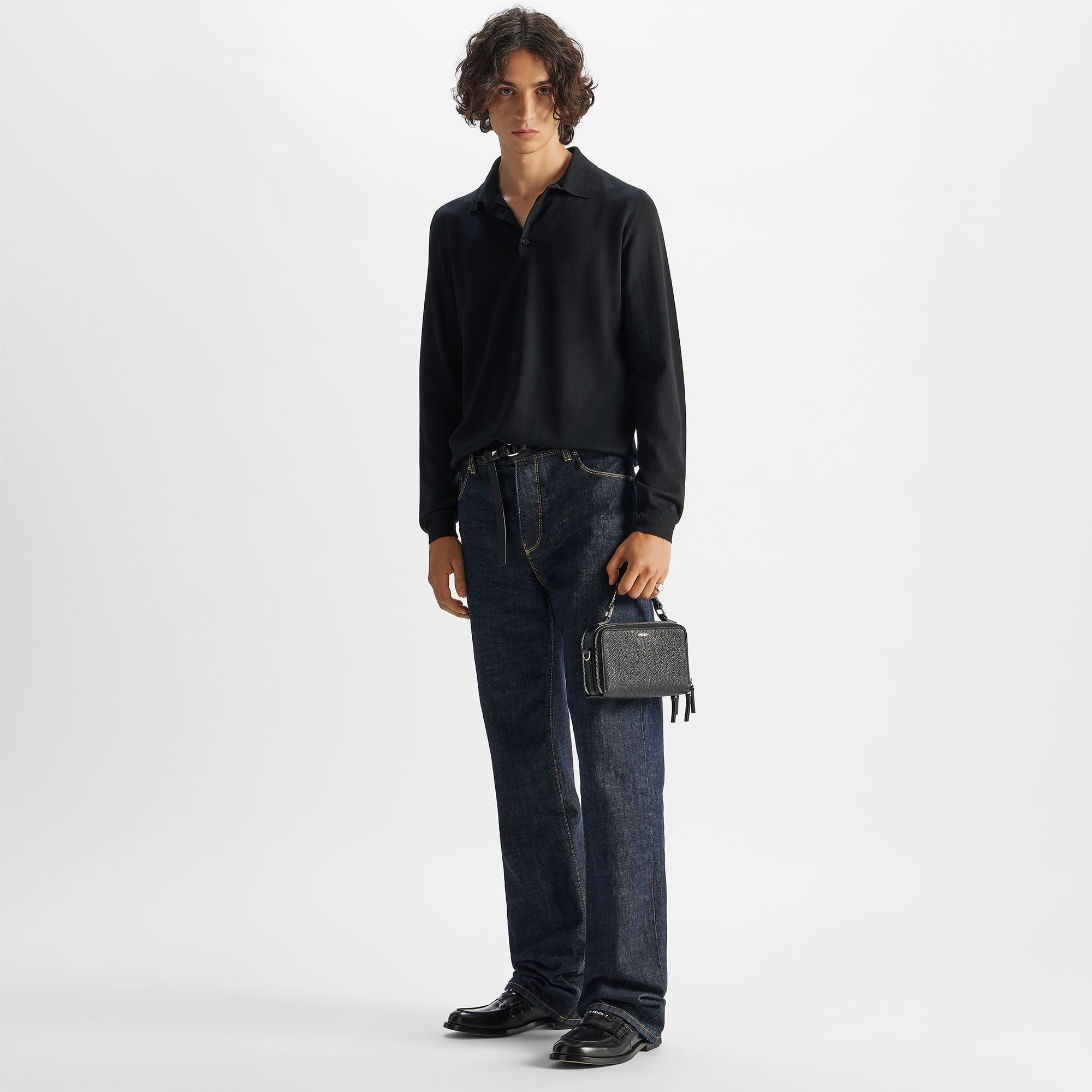  Giày Nam Fendi Ateneo Loafers 'Black' 