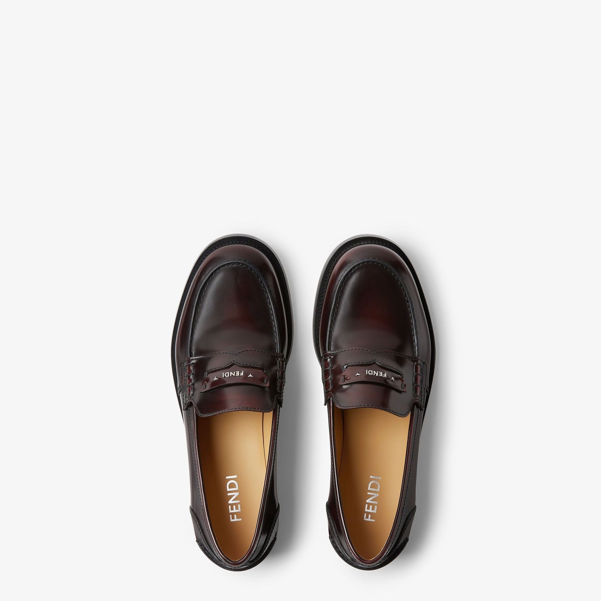  Giày Nam Fendi Ateneo Loafers 'Burgundy' 