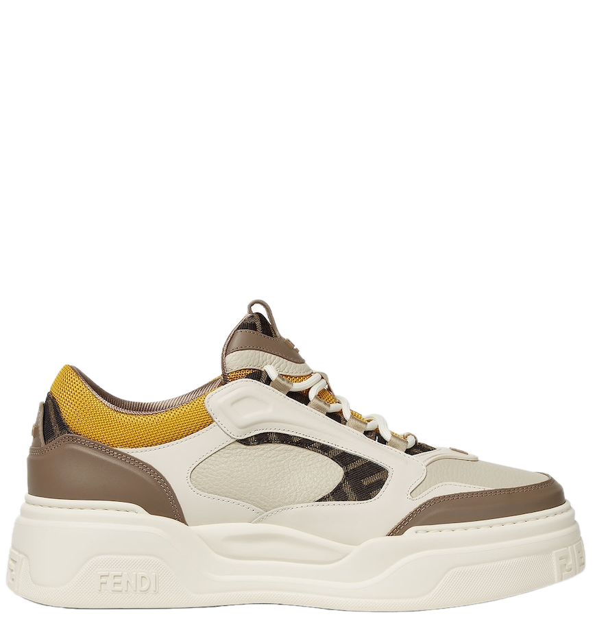  Giày Nam Fendi Force Trainers 'White Brown' 