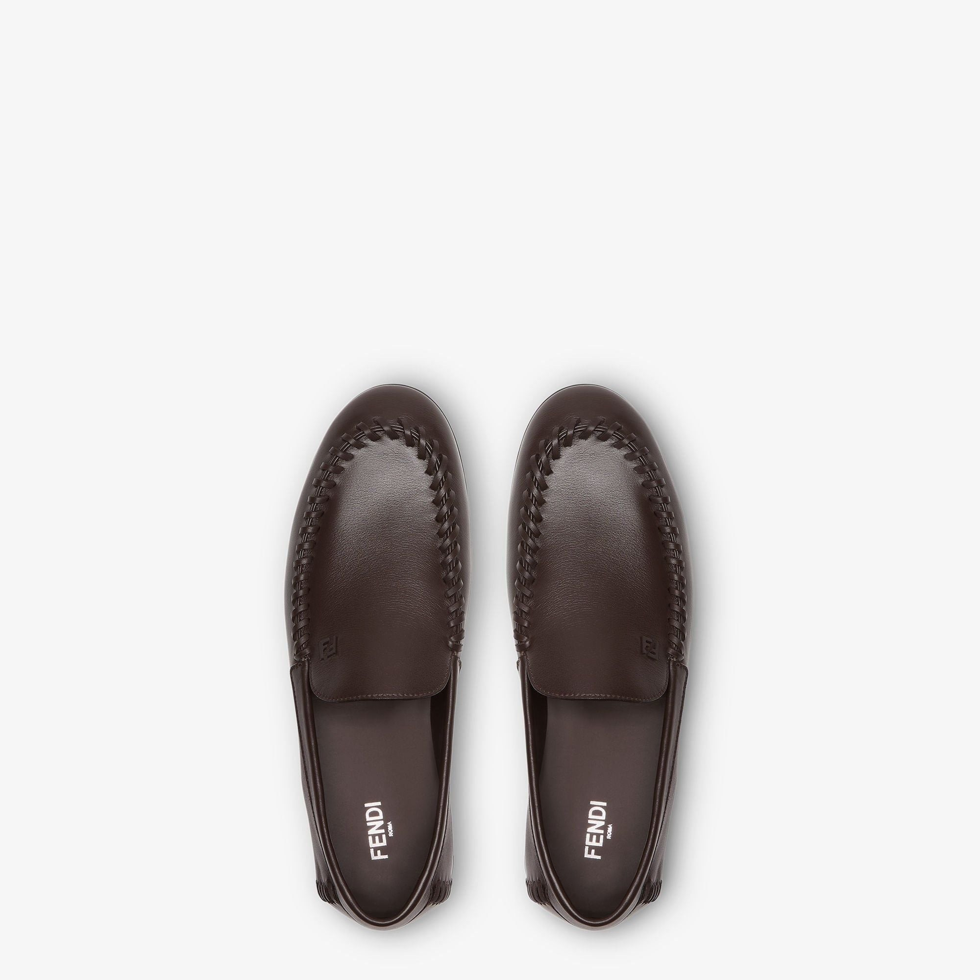  Giày Nam Fendi Loafers 'Dark Brown' 