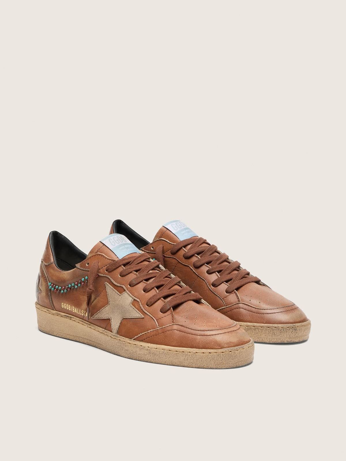  Giày Nam Golden Goose Ball Star 'Brown' 