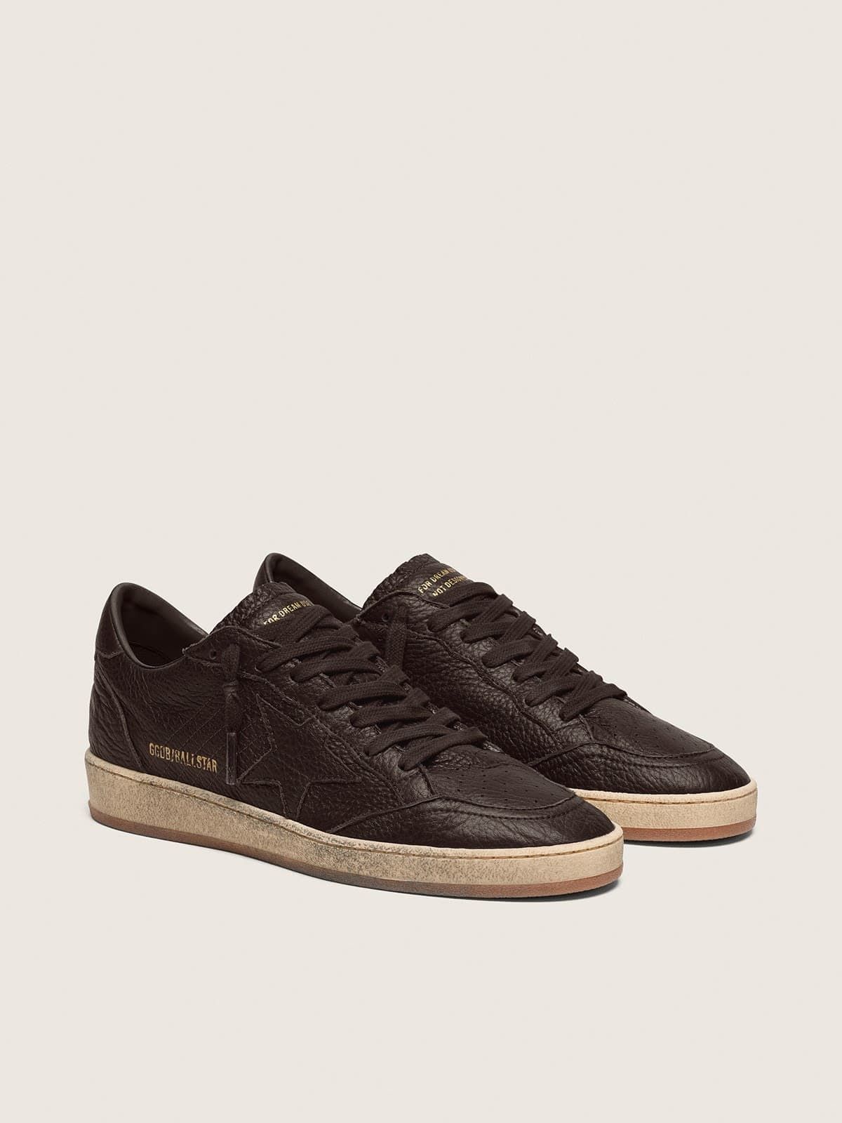  Giày Nam Golden Goose Ball Star 'Brown' 