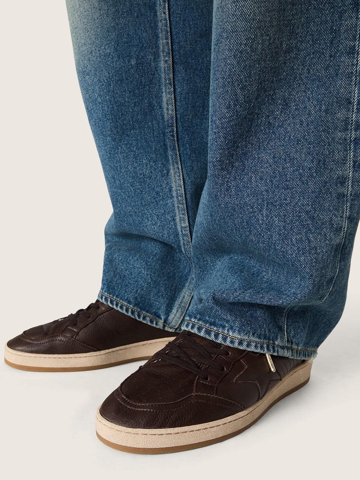  Giày Nam Golden Goose Ball Star 'Brown' 