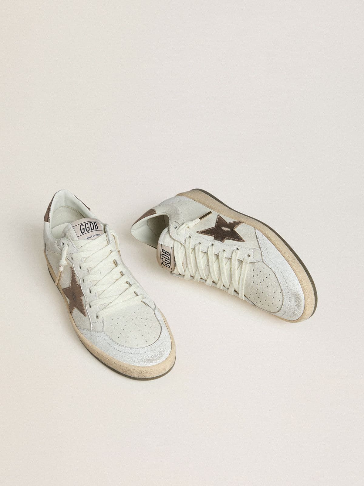  Giày Nam Golden Goose Ball Star 'White' 