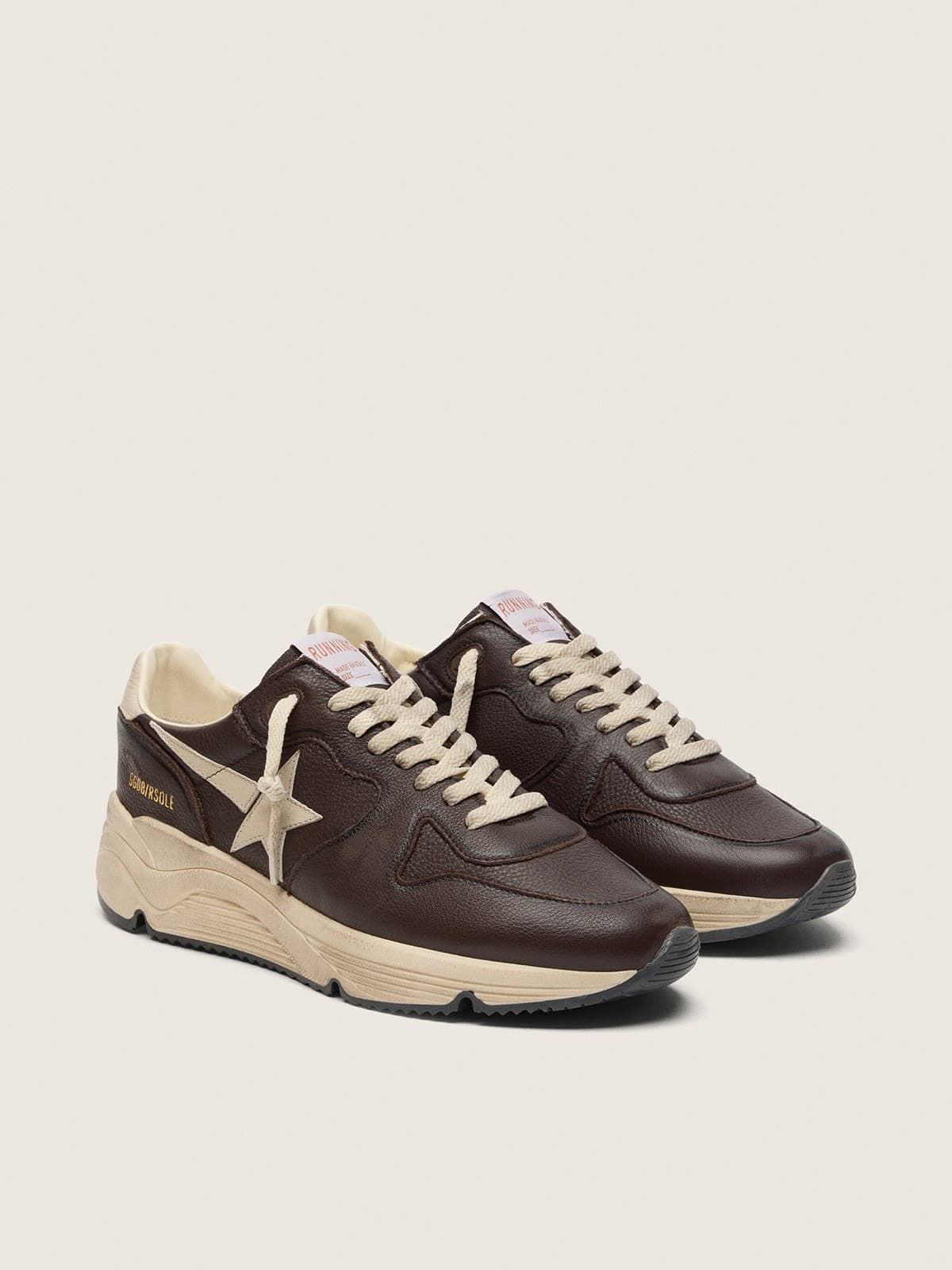  Giày Nam Golden Goose Running Sole 'Brown' 