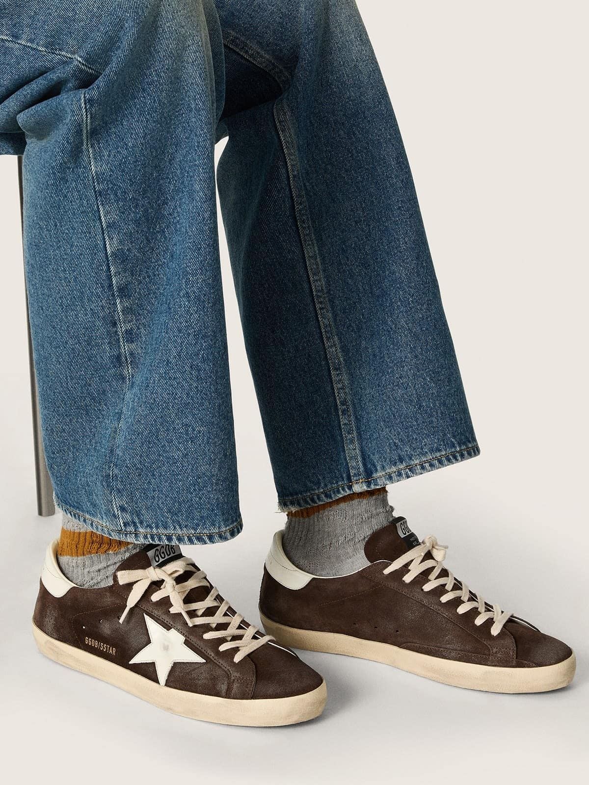 Giày Nam Golden Goose Super-Star 'Brown' 