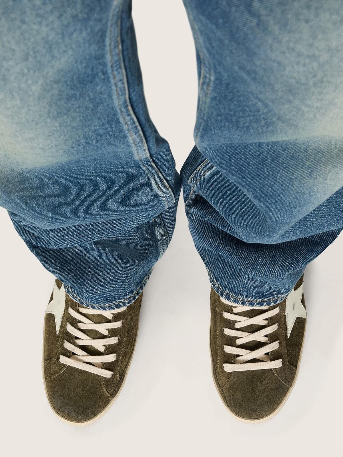  Giày Nam Golden Goose Super-Star 'Green' 