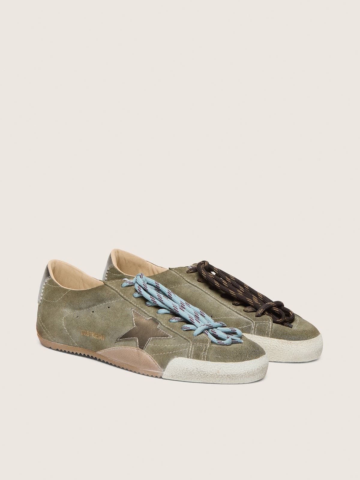  Giày Nam Golden Goose True-Star 'Olive' 