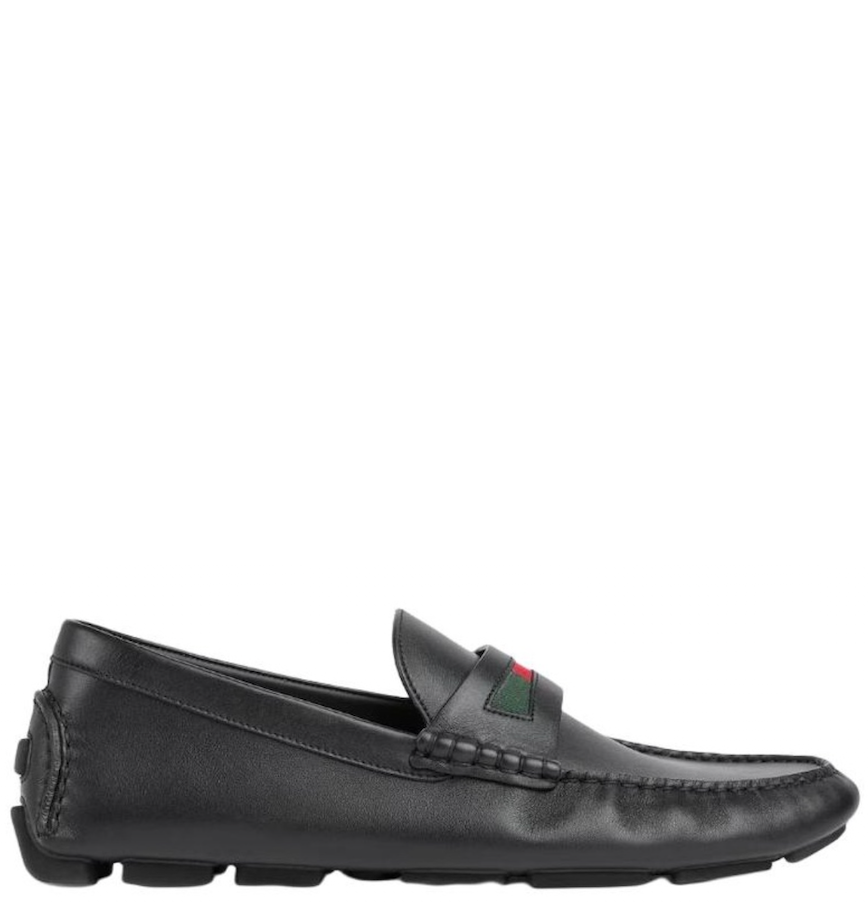  Giày Nam Gucci Driver With Web Detail 'Black' 