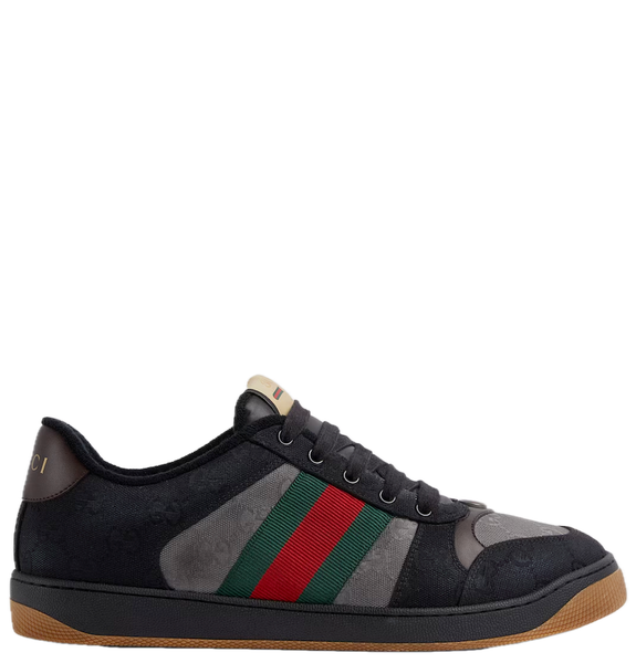  Giày Nam Gucci Screener Trainers 'Black' 