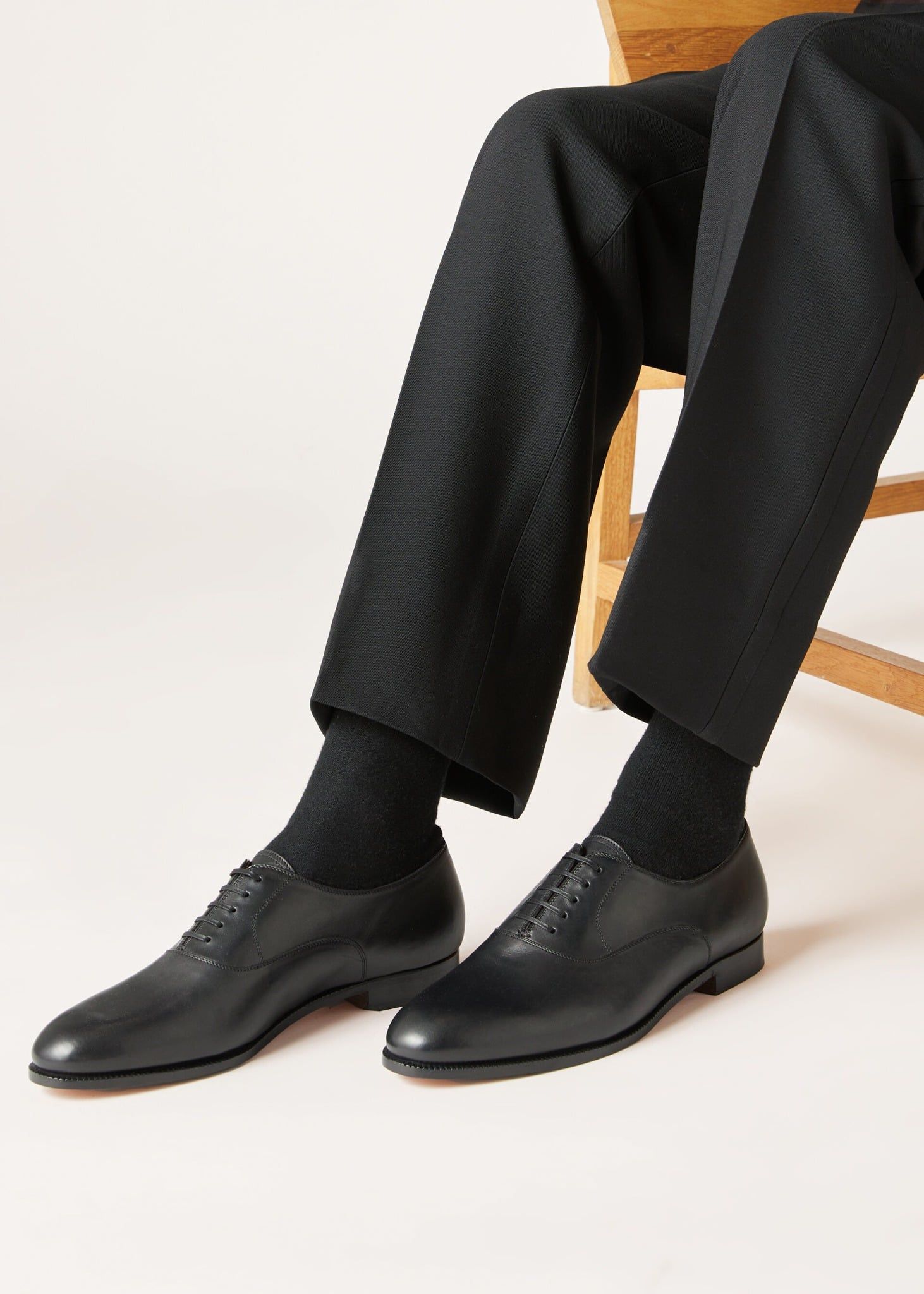  Giày Nam Loro Piana Sergio Walk Oxford 'Black' 
