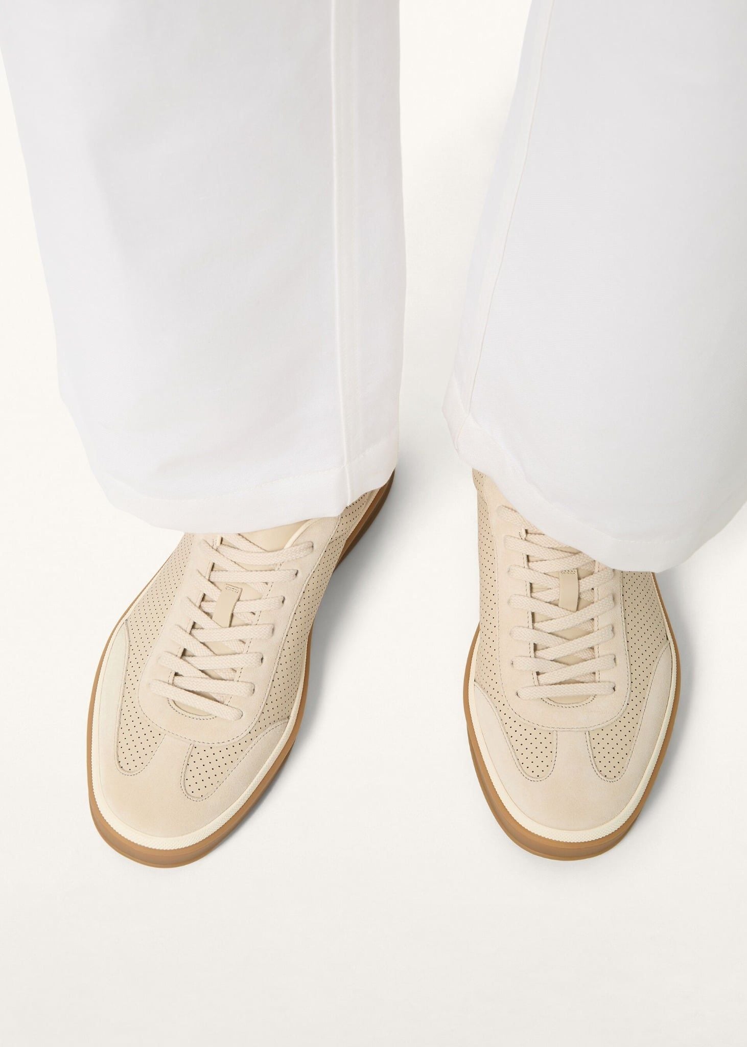  Giày Nam Loro Piana Tennis Walk Sneaker 'Pearl Powder' 