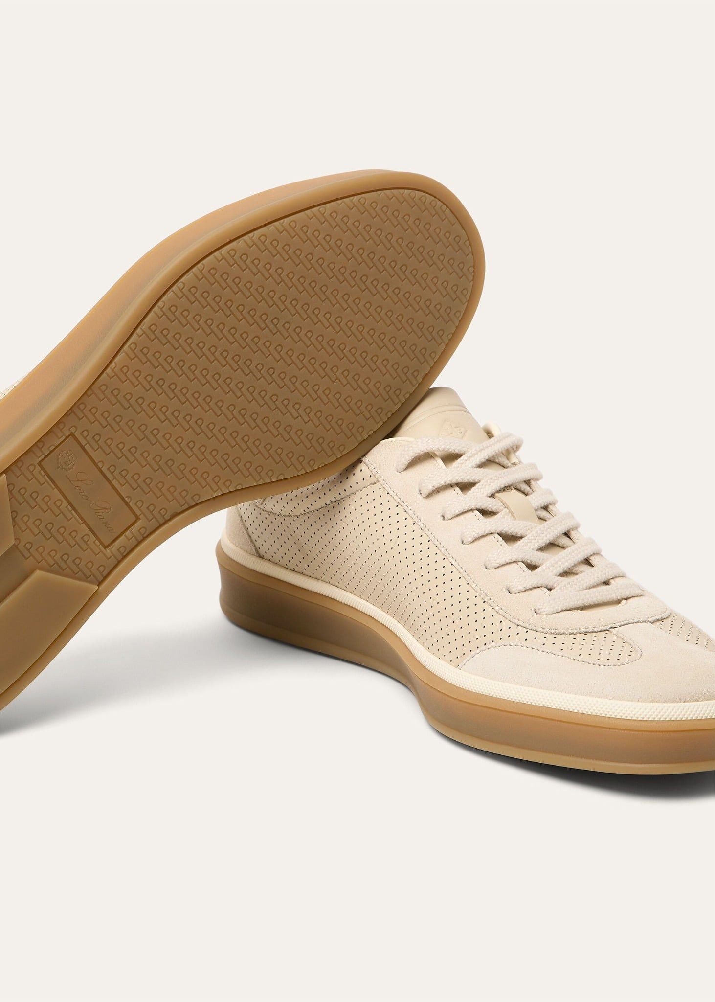  Giày Nam Loro Piana Tennis Walk Sneaker 'Pearl Powder' 