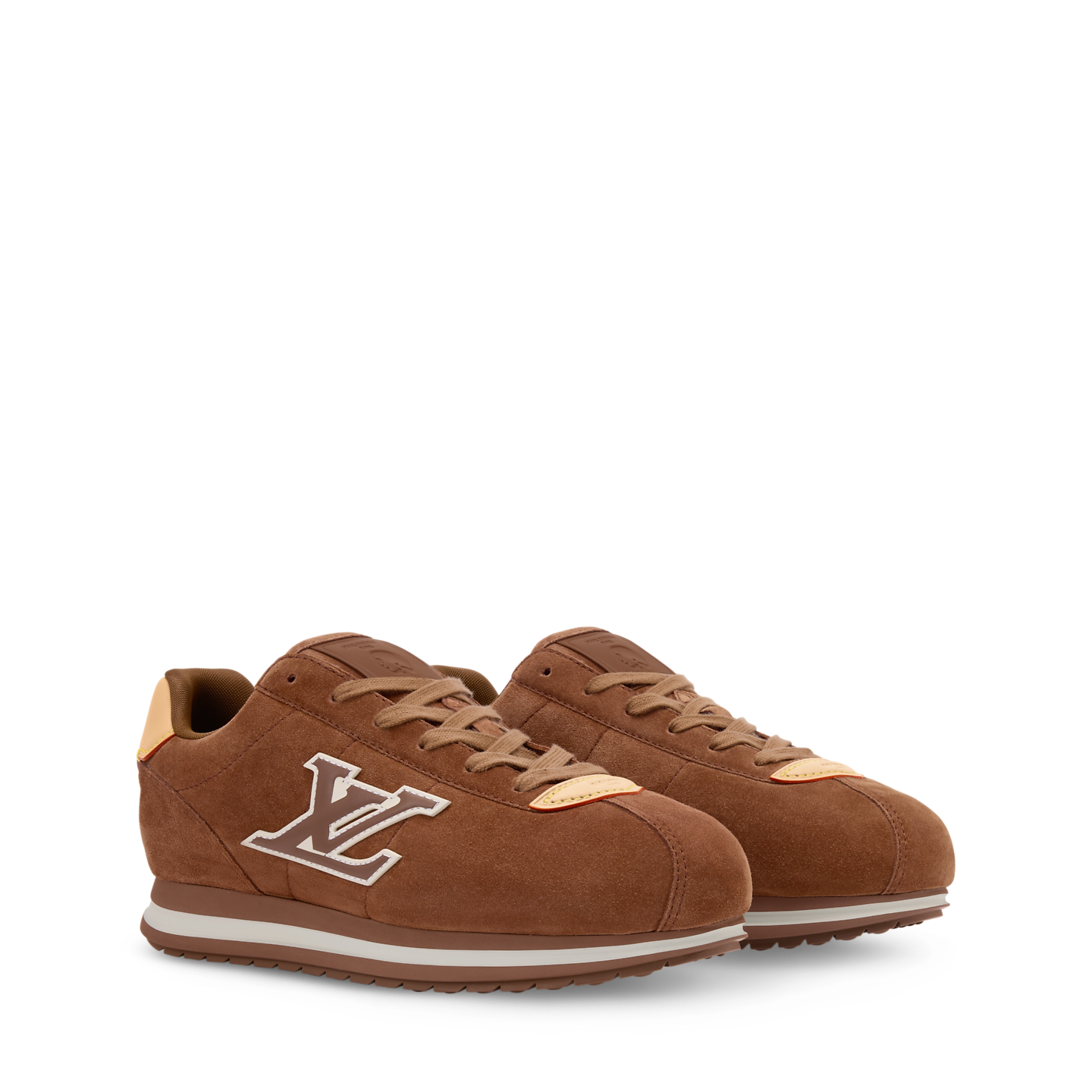  Giày Nam Louis Vuitton LV Buttersoft Trainers 'Cognac' 