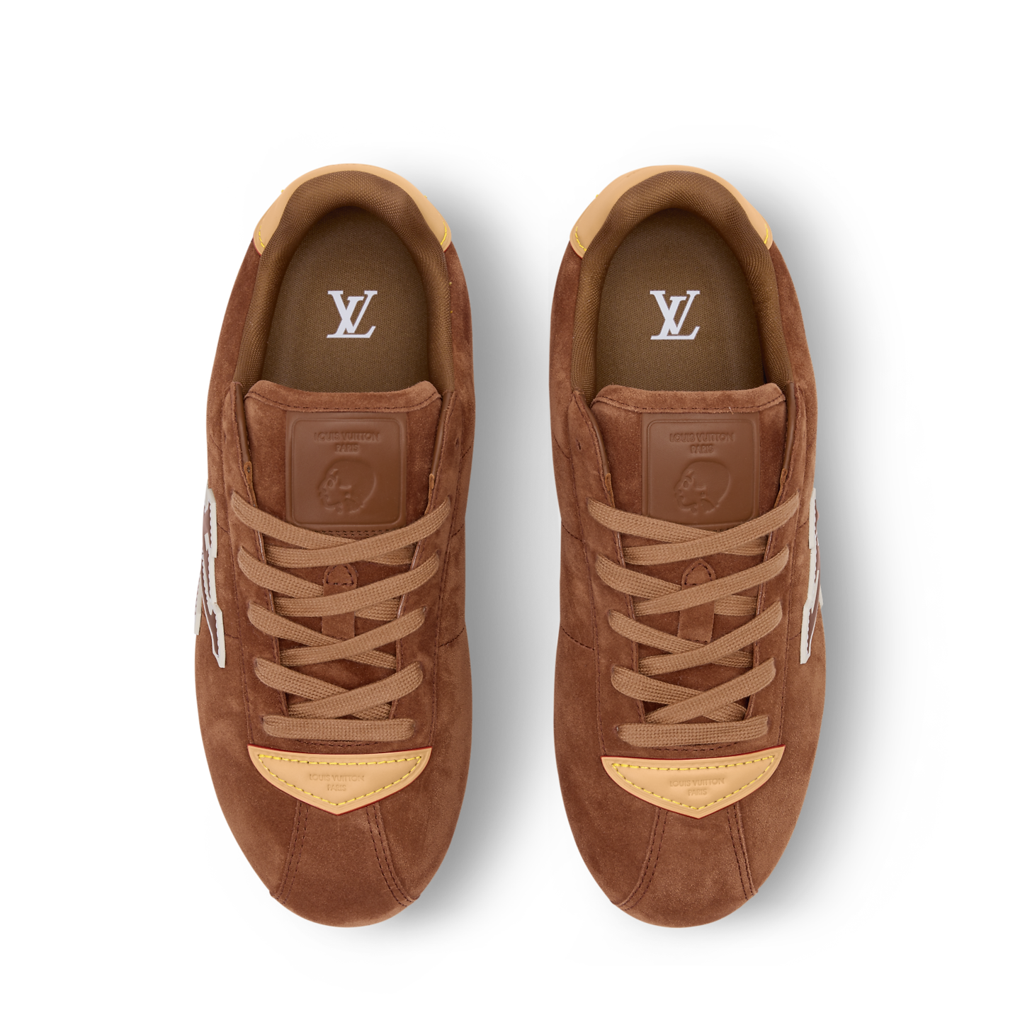  Giày Nam Louis Vuitton LV Buttersoft Trainers 'Cognac' 