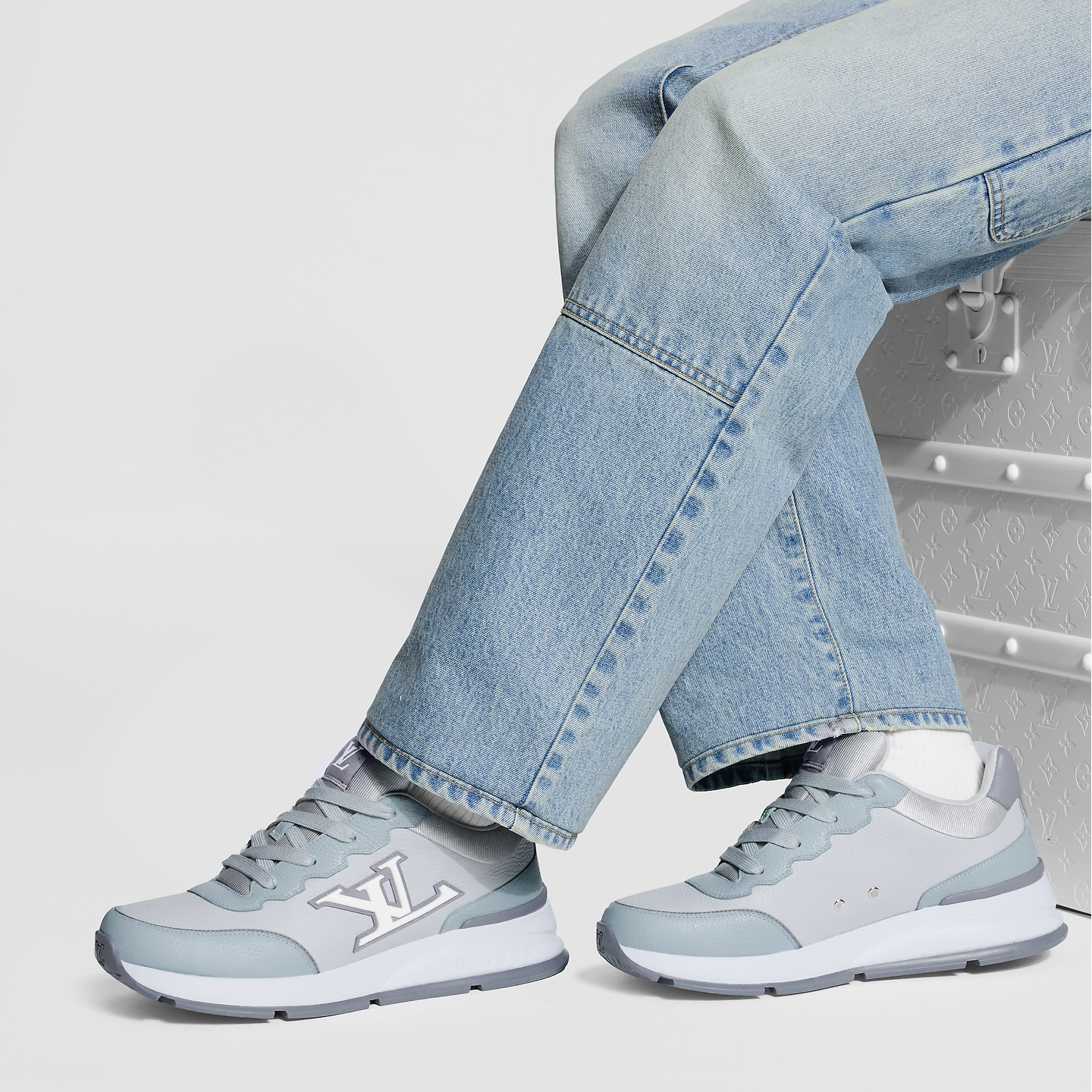  Giày Nam Louis Vuitton LV Classic Sneaker 'Grey' 