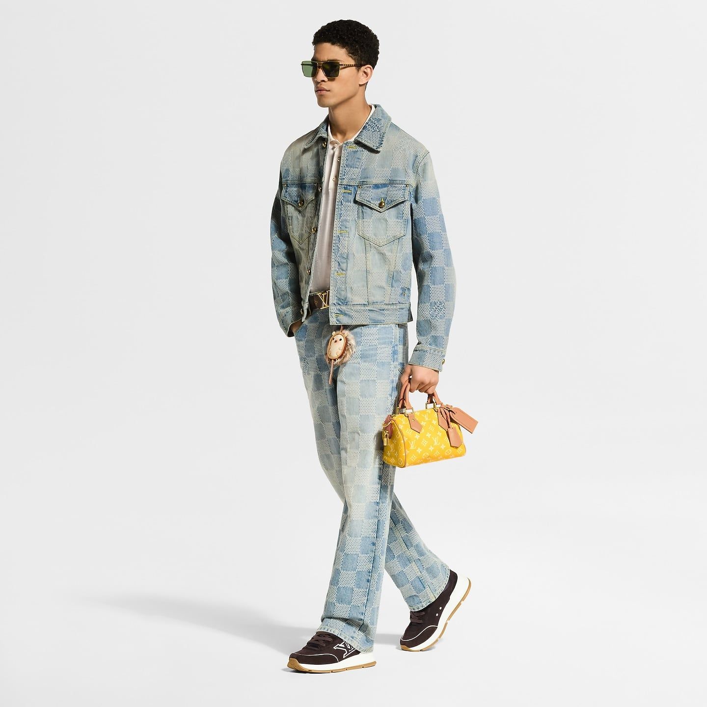  Giày Nam Louis Vuitton LV Classic Trainers 'Brown' 