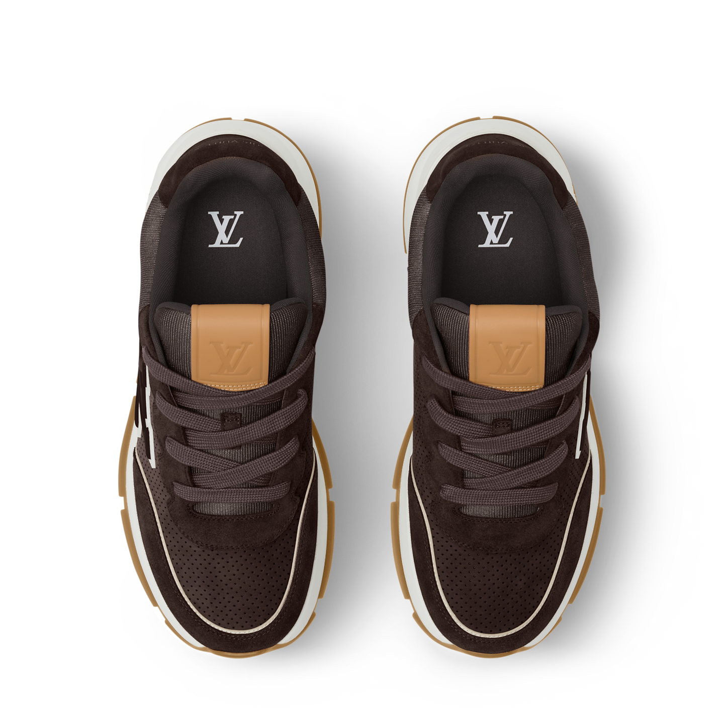  Giày Nam Louis Vuitton LV Classic Trainers 'Brown' 