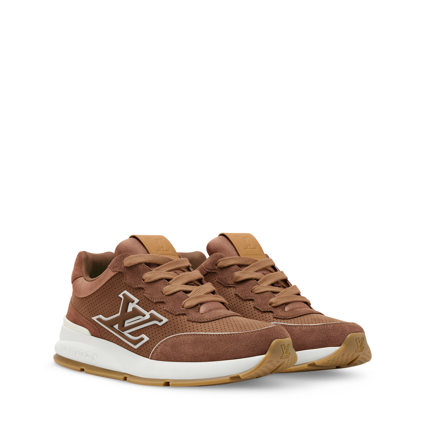  Giày Nam Louis Vuitton LV Classic Trainers 'Cognac' 