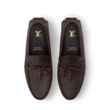  Giày Nam Louis Vuitton LV Driver Moccasins 'Brown' 