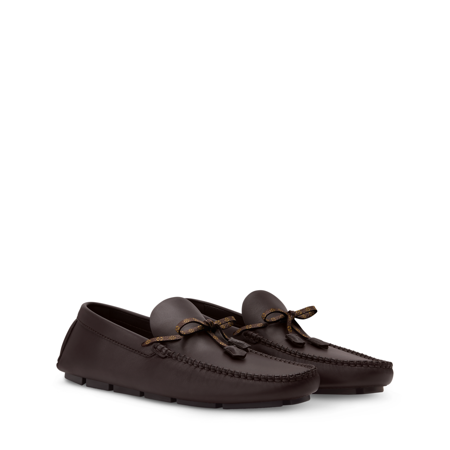  Giày Nam Louis Vuitton LV Driver Moccasins 'Brown' 